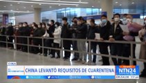 Covid-19: China levantó la cuarentena obligatoria a viajeros internacionales