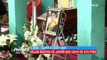 Velan los restos de joven que cayó de un edificio y su familia cuestiona que se liberó a las 8 personas que estaban con él