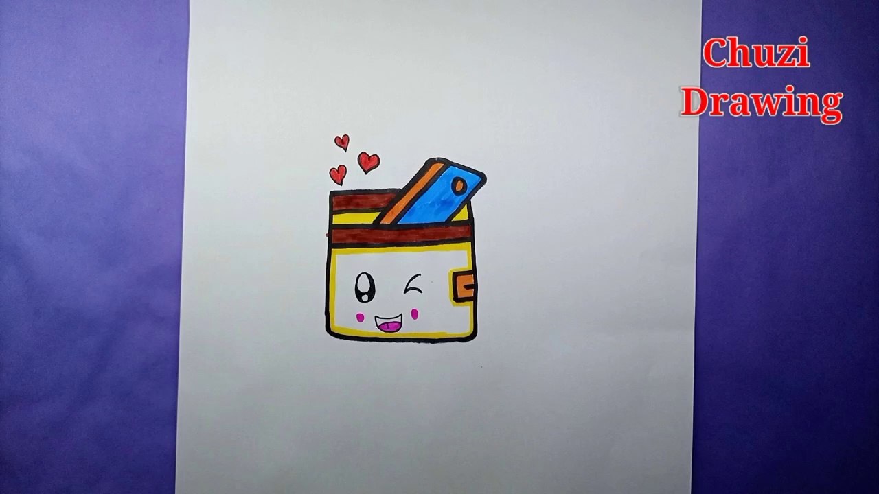 How to Draw a Cute Wallet in 5 Easy Steps | Get Creative with this Cute Wallet Drawing Idea
