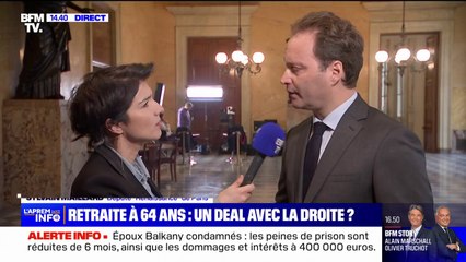 Le député "Renaissance", Sylvain Maillard se dit "confiant" quant à un accord avec LR sur un départ à la retraite à 64 ans