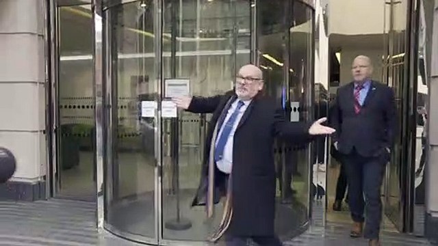 Union boss shrugs as he departs pay talks with ministers