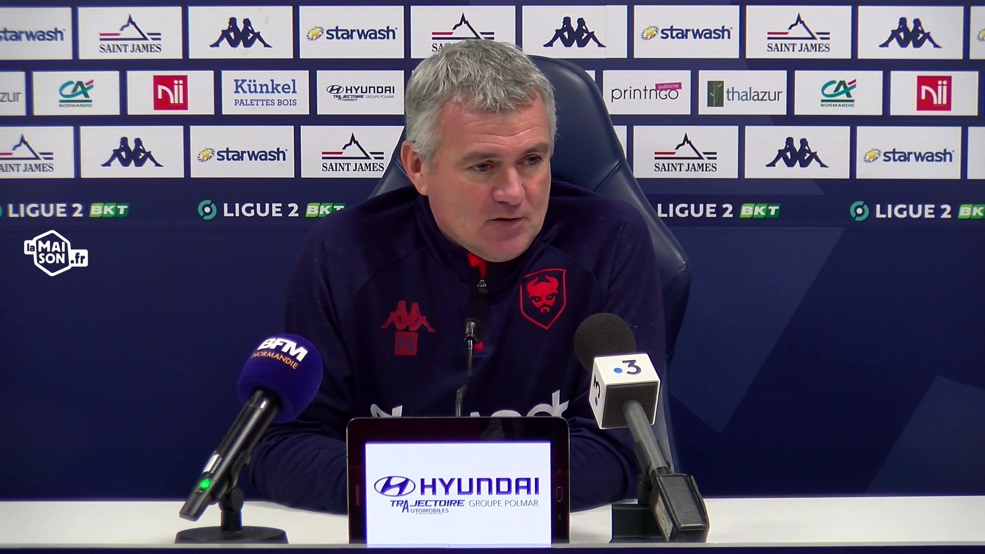 J18 Ligue 2 BKT La conférence de presse avant SMCaen / Girondins de