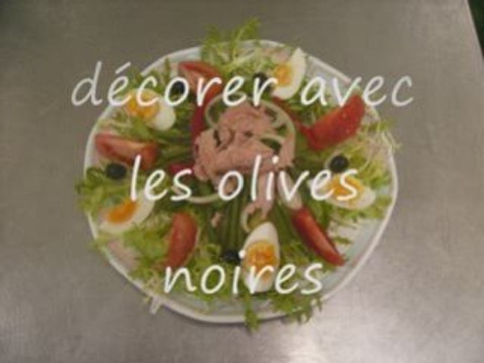 Dresser une niçoise
