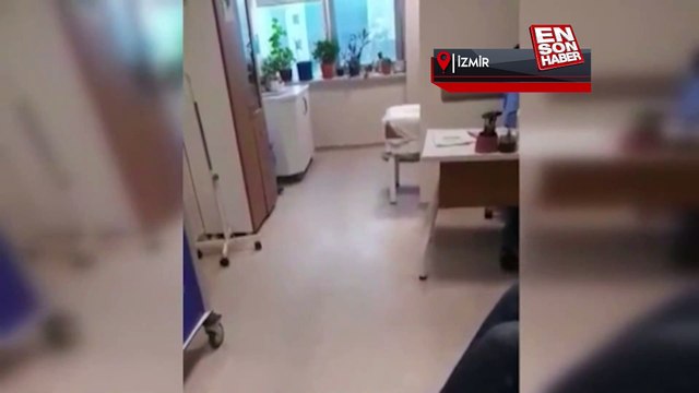 İzmir'de hastanede maske takma tartışması