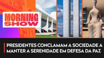 Presidentes dos Poderes repudiam atos em Brasília