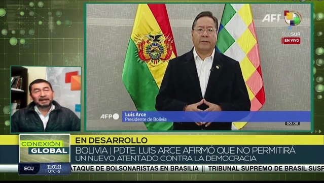 Pdte. Luis Arce afirma que los bolivianos no permitirán otro atentado a la democracia