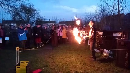 Wassailing at Stamford Community Orchard 2