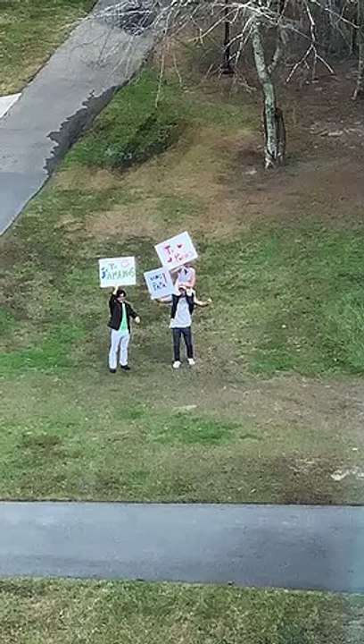 Desde mi ventana los veia...