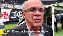 Eduardo Bandeira de Mello, ex-presidente do Flamengo, vai  So Janurio deixar seus sentimentos  R
