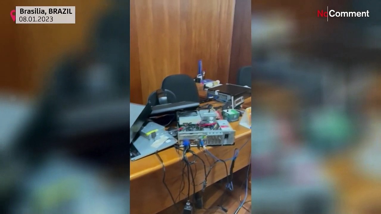 بدون تعليق: خراب ودمار في القصر الرئاسي ببرازيليا عقب اقتحام أنصار بولسونارو مقار السلطة البرازيلية