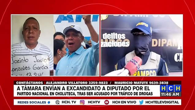 Al presidio de Támara envían exregidor de Choluteca acusado de tráfico de drogas