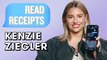Kenzie Ziegler Let Her Roommate Give Her A Tattoo?!  | Read Receipts | Seventeen