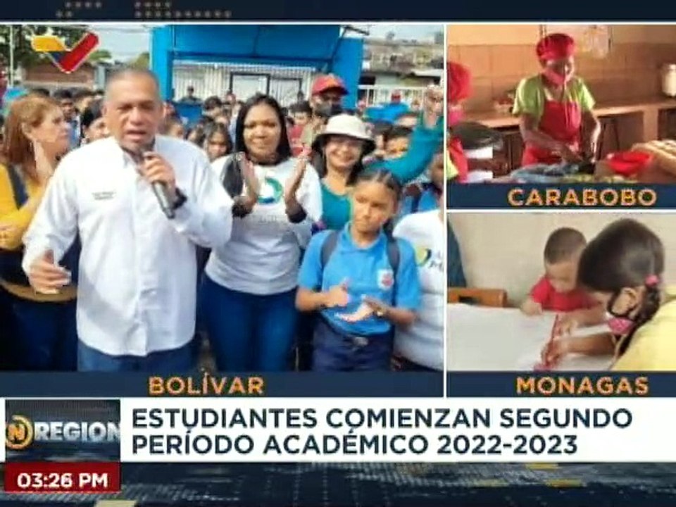 Más de 300 mil niños dan inicio al segundo periodo académico 2022-2023 en todo el estado Bolívar