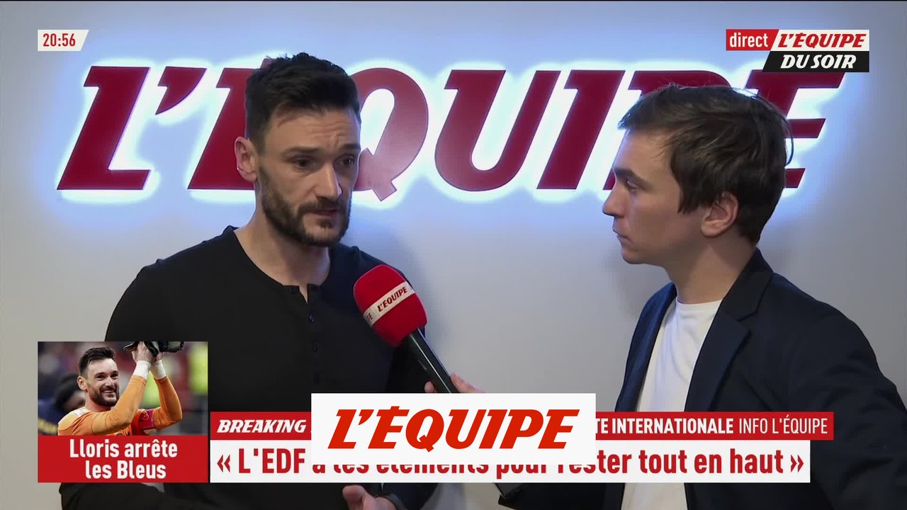 Hugo Lloris « soulagé » après l'annonce de sa retraite internationale - Foot - Bleus