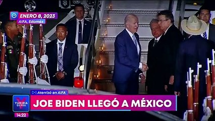 Download Video: Joe Biden llegó a México y fue recibido por López Obrador en el AIFA