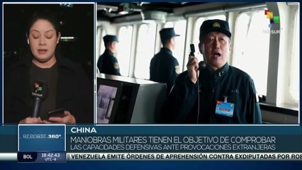 Download Video: Ejército chino realizó nuevas maniobras navales y aéreas en aguas cercanas a Taiwán