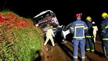 Duas pessoas morrem em grave colisão entre carros e caminhão na BR-369