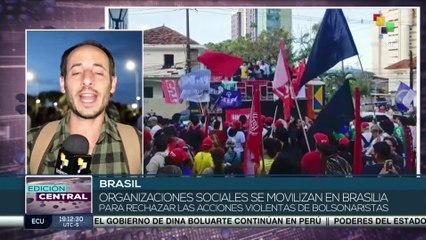 Brasileños se movilizan en defensa de la democracia
