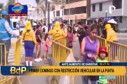 Ante aumento de bañistas: así fue el primer domingo con restricción vehicular en La Punta