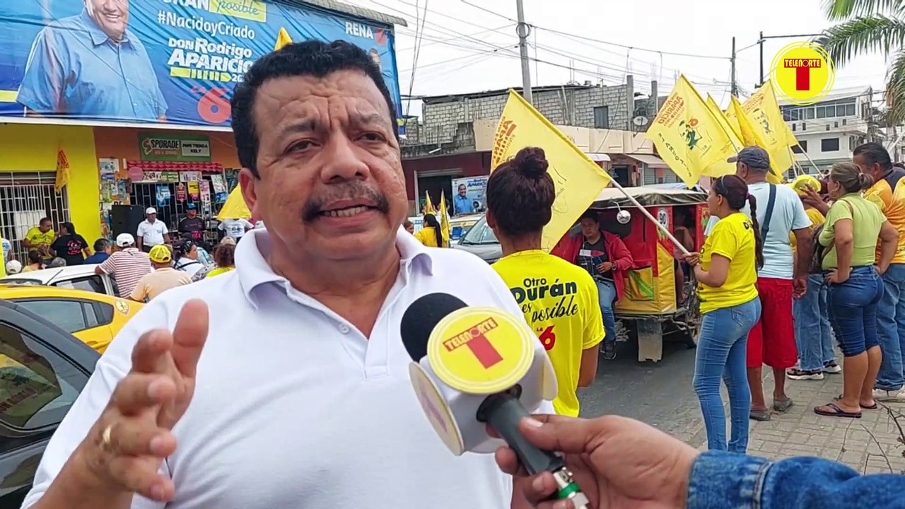 ALTO DIRIGENTE DEL CANTÓN DURÁN SE SUMÓ A LA GRAN CARAVANA DEL “TRIUNFO” DE RODRIGO APARICIO
