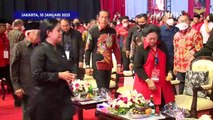 Sumringahnya Jokowi di Samping Megawati di HUT ke-50 PDIP