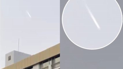 어제 관측 흰 꼬리 모양 비행 물체..."美 위성 아냐" / YTN