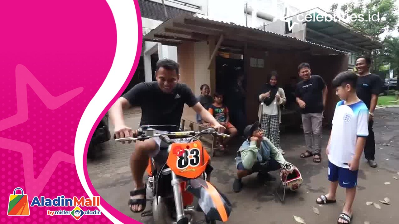Kocak! Raffi Ahmad Beli Motor Trail Milik Adul Buat Hadiah Rafathar, Malah Rayyanza yang Kepengin