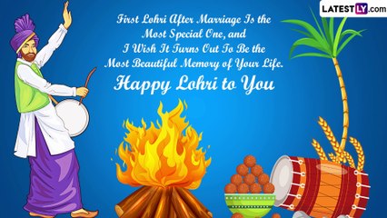 Happy First Lohri 2023 Wishes for Newlyweds: Images and Quotes To Celebrate Punjab’s Folk Festival