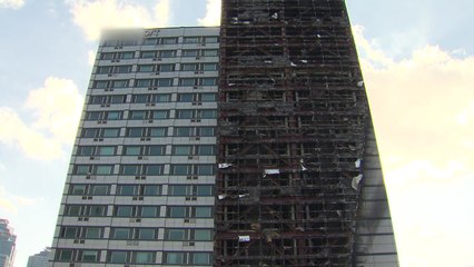 "주차타워 외장재는 알루미늄 패널...접착제가 확산 원인" / YTN