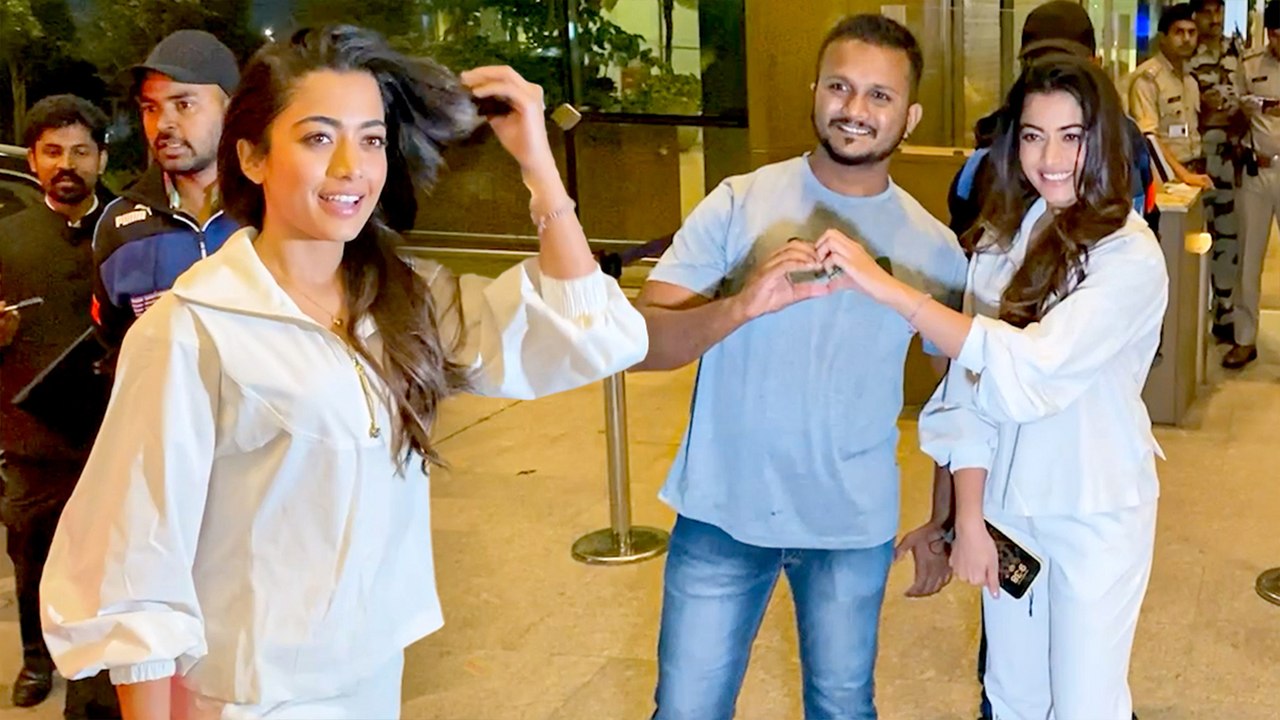 Rashmika Mandanna Flies Out Of Mumbai After Mission Majnu Trailer Launch