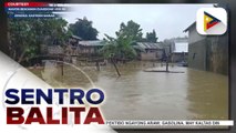 Mga kabahayan sa Jipapad, Eastern Samar, lubog sa baha dulot ng malakas na pag-ulan dala ng LPA