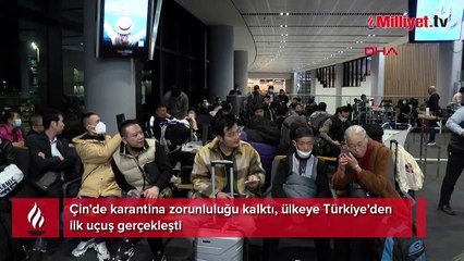 Çin'de karantina zorunluluğu kalktı; uçuşlar törenle başladı