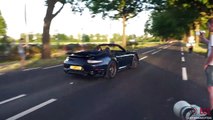 Porsche 991 Turbo S with Akrapovic Exhaust - Accelerations- Crackles - Revs -