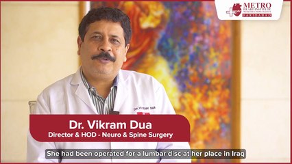 Raza's Success Story | Successful Treatment of Lumbar Disc (L4,5) Compression & Fibrosis | Metro Hospital Faridabad