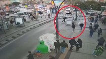 Kağıthane'de bir kişinin öldüğü motosikletli saldırının görüntüsü kamerada