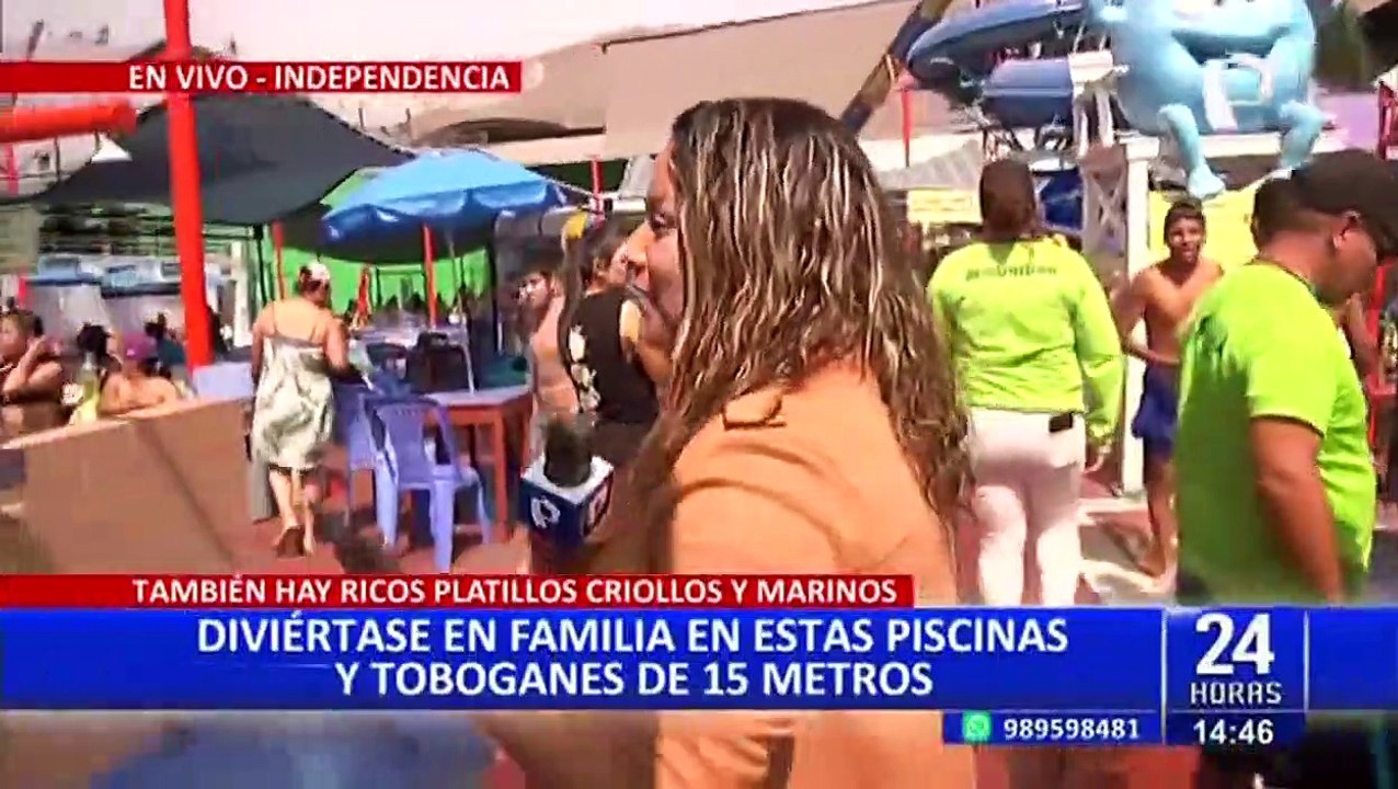 Independencia: Piscinas y toboganes de 15 metros se vuelven la sensación en este verano