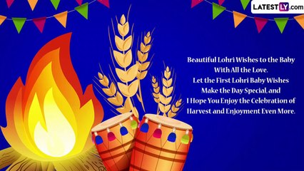 First Lohri Wishes 2023 for Newborn Baby Girl and Boy: Send Greetings, Quotes and Images on Lal Loi