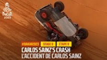 Carlos Sainz's Crash / L'accident de Carlos Sainz - Étape 9 / Stage 9 - #Dakar2023