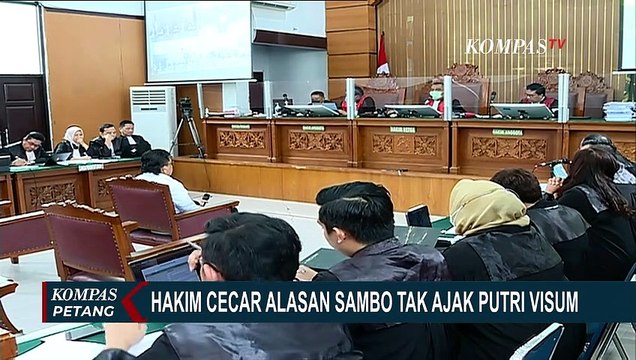 Hakim Cecar Alasan Ferdy Sambo Tak Ajak Putri Candrawathi Lakukan Visum