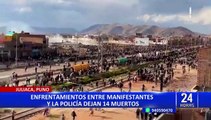 Paro en Juliaca: Cifra de fallecidos se eleva a 14 tras violentas protestas en la ciudad