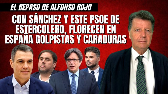 Alfonso Rojo: “Con Sánchez y este PSOE de estercolero, florecen en España golpistas y caraduras”