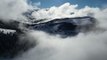 Kümbet Yaylası'nı kaplayan sis bulutu havadan görüntülendi