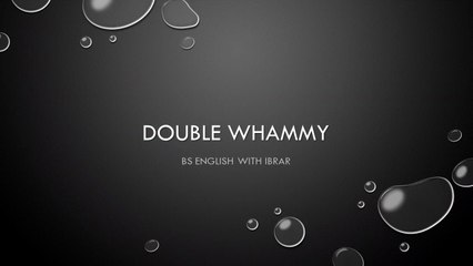 WORD OF THE DAY __ DOUBLE WHAMMY Meaning in Urdu _Hindi Learn English Phrases