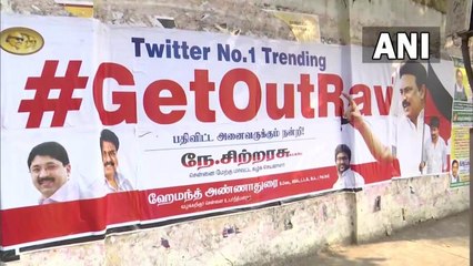 ‘Get Out Ravi’ posters surface in Chennai a day after Governor’s walkout from Assembly