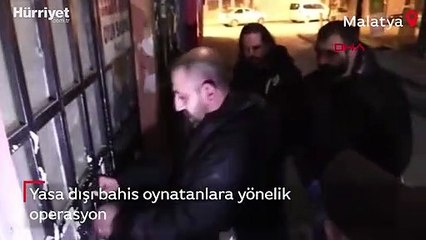 Yasa dışı bahis oynatanlara yönelik operasyon
