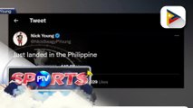 Nick Young, nakarating na sa Pilipinas