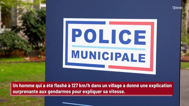 Un homme flashé à 127 km/h dans un village donne une explication lunaire pour justifier sa vitesse !