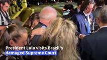 Brazil's President Lula visits damaged Supreme Court building