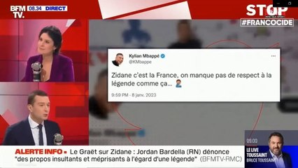 Jordan Bardella attaque Noël Le Graët, soutient Zidane et conseille à  Noël de...