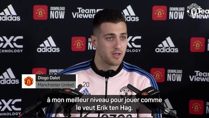 Dalot : "Je dois me dépasser sous Ten Hag"